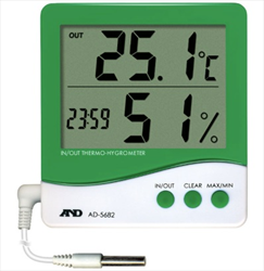 Đồng hồ đo nhiệt độ, độ ẩm AND có cảm biến ngoài AD-5682 